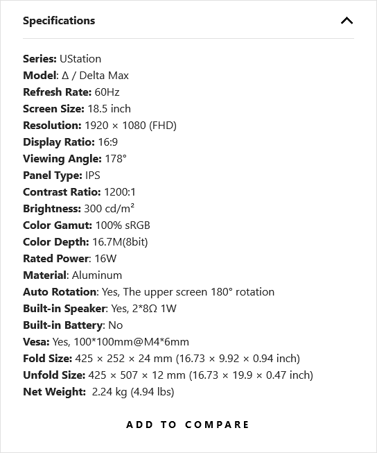 UStationDeltaMAXSpecs