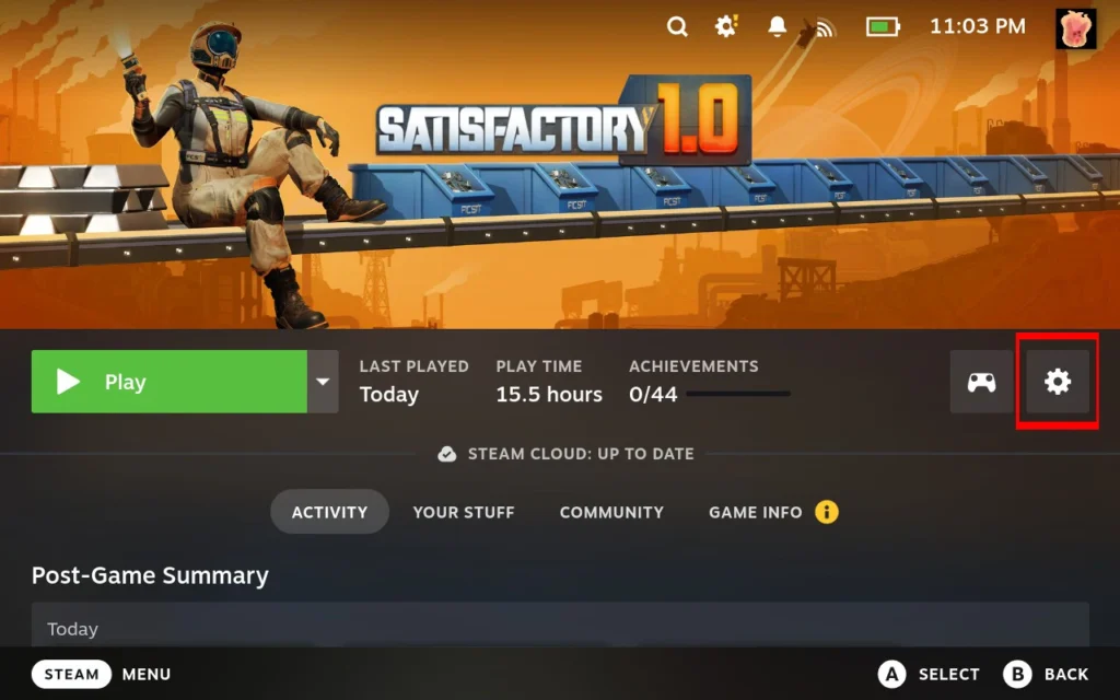 SatisfactoryGameDetailsPageCogwheel